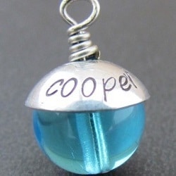 Personalised Capped Bead