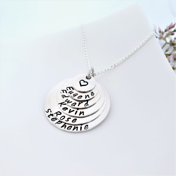 Personalised stack necklace