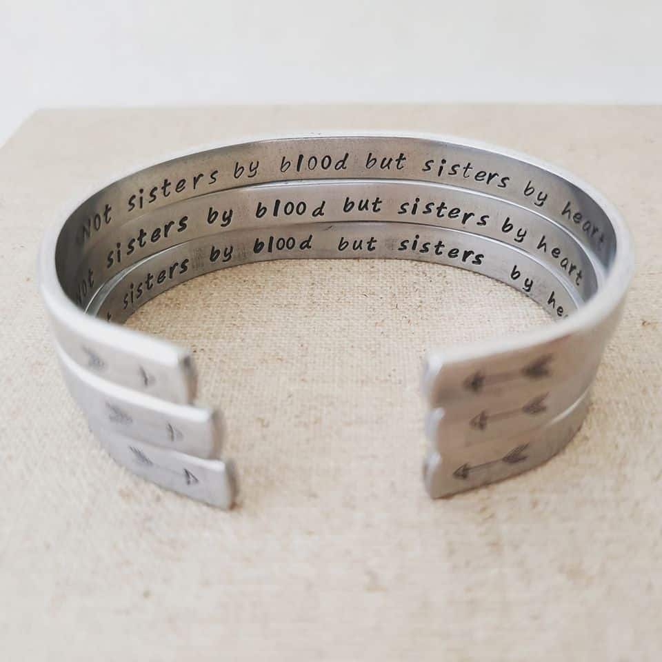 Personalised cuff bracelets