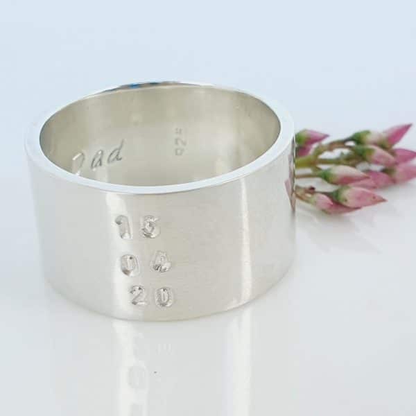Sterling Silver Date ring