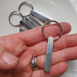 Personalised Rectangle Bar Key Ring or Pendant