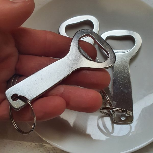 Personlised bottle opener key ring