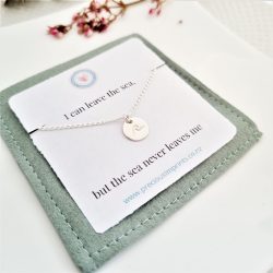 TO GIVE COLLECTION – I can leave the sea but the sea never leaves me necklace