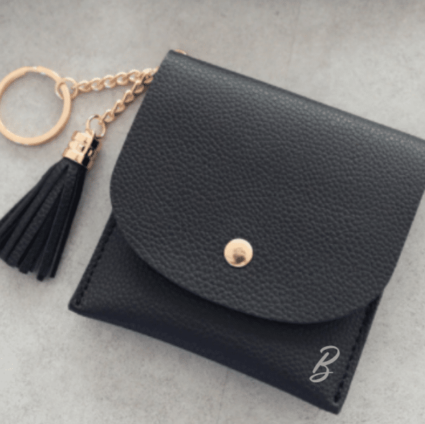 Monogrammed purse for credit cards