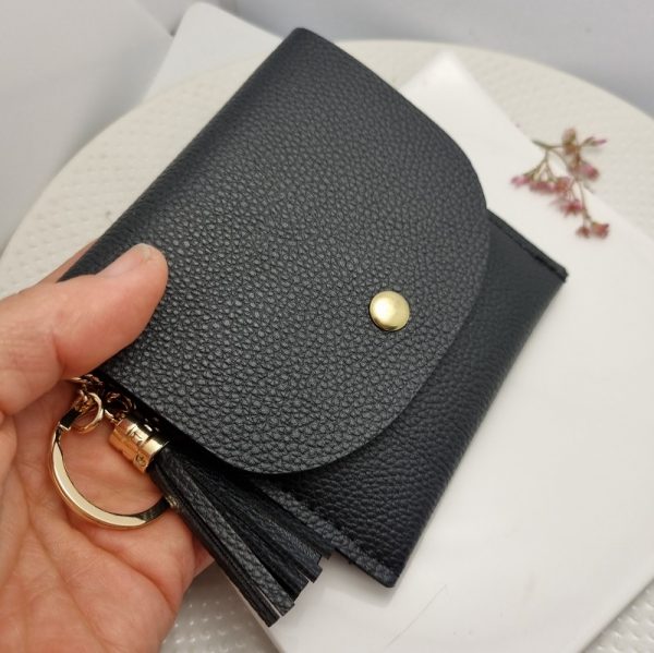 Black credit card purse