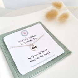 TO GIVE COLLECTION – daughter – you will never outgrow my heart necklace