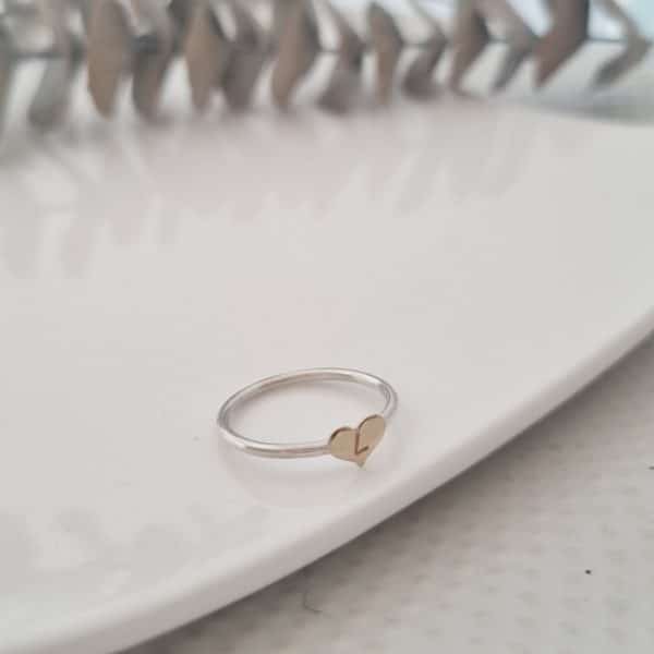 Personalised heart ring