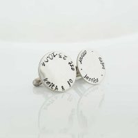 Cufflinks personalised to wear on your wedding day and to help commemorate for years to come
